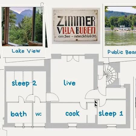 Buben Am See, Direkt Neben Schloss Orth Apartamento *